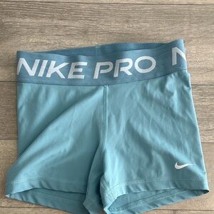 Nike Pro Teal Spandex Shorts